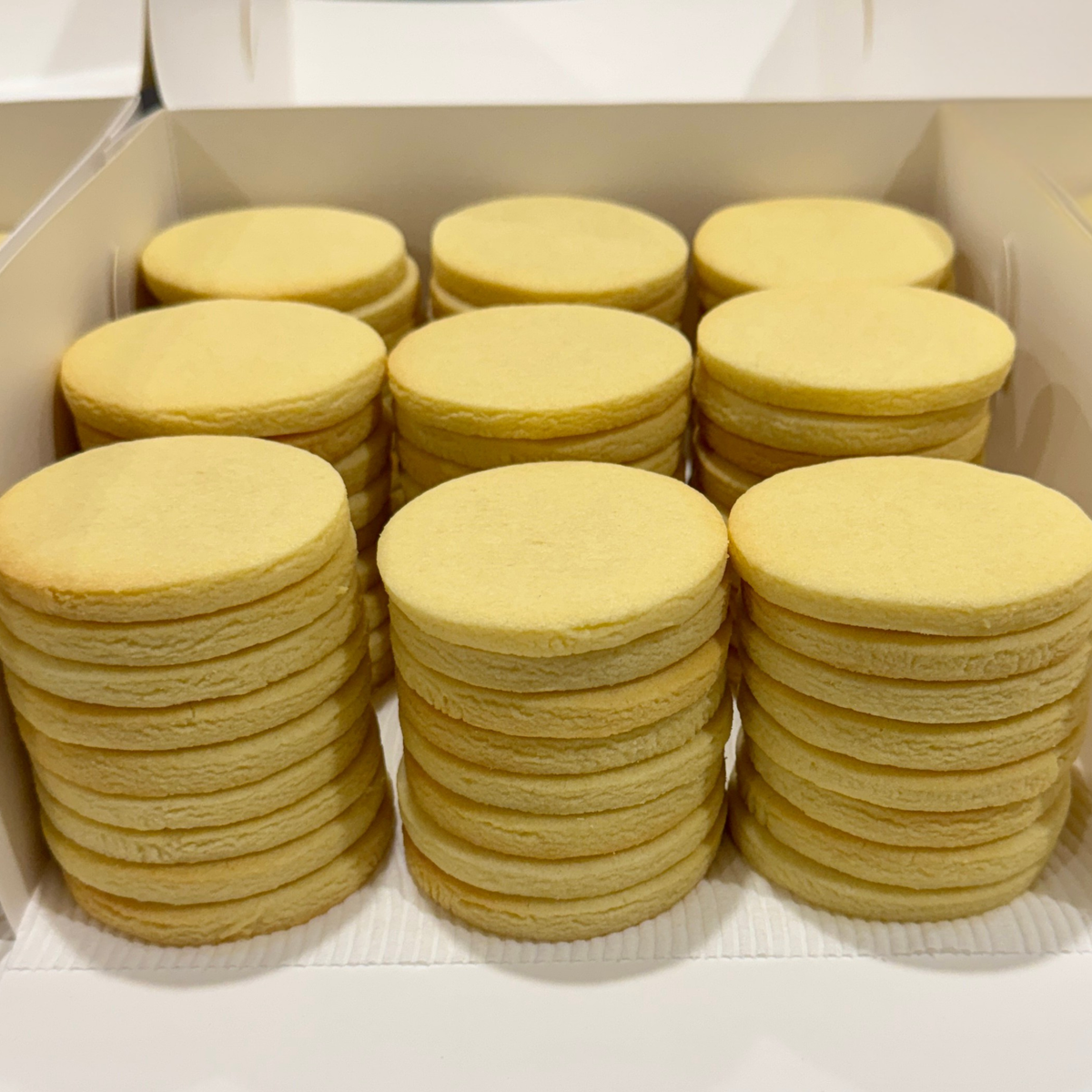 “Plain sugar cookies ready for decorating