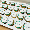 Custom corporate logo cupcakes Melbourne Australia